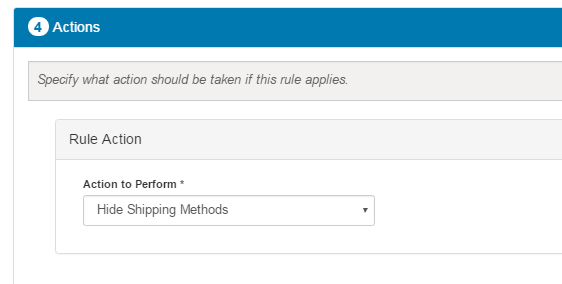 Hide Shipping Options