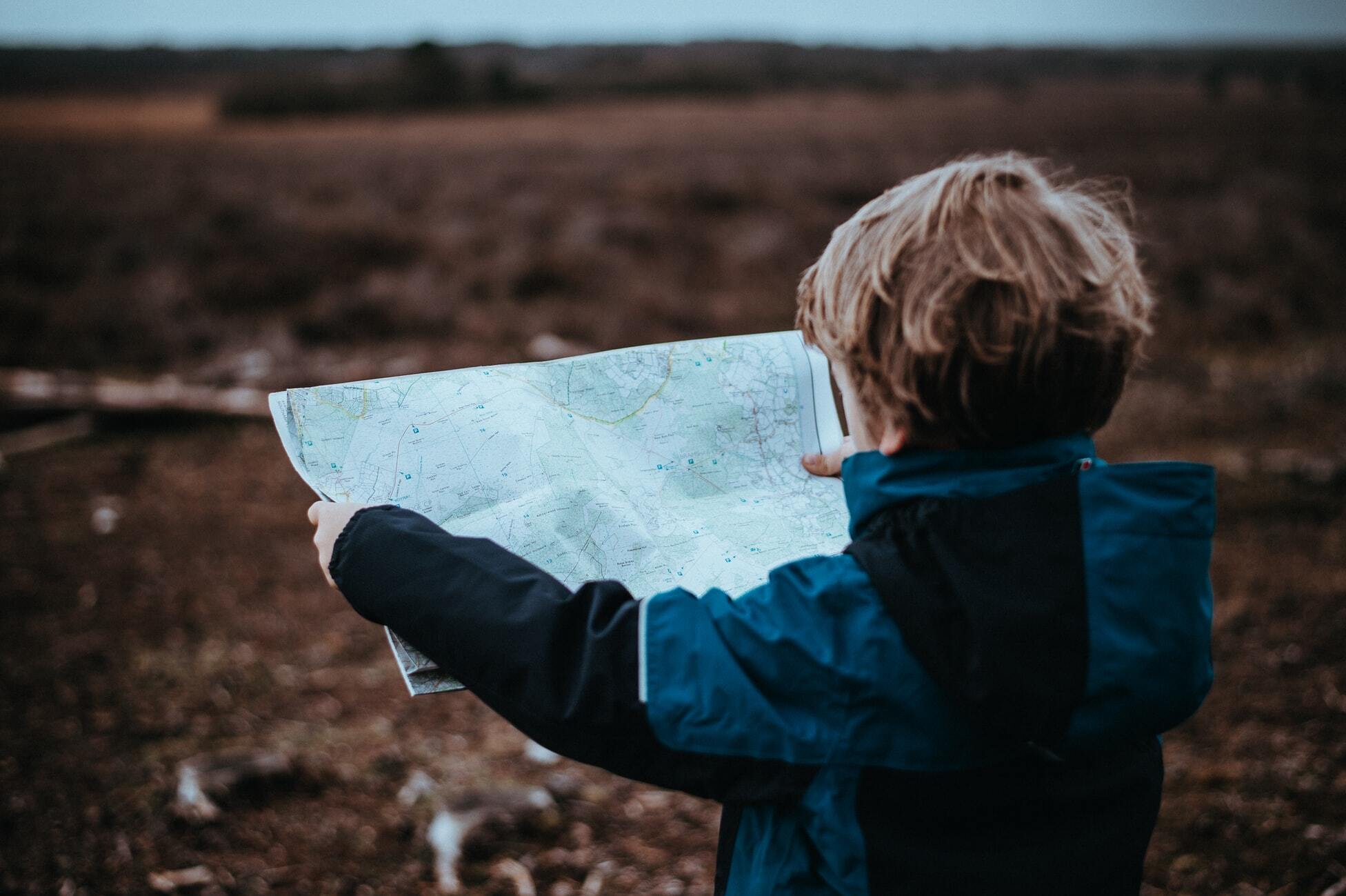 Journey Map - child holding map