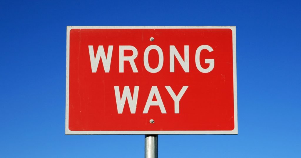 wrong way - business analyst mistakes to avoid