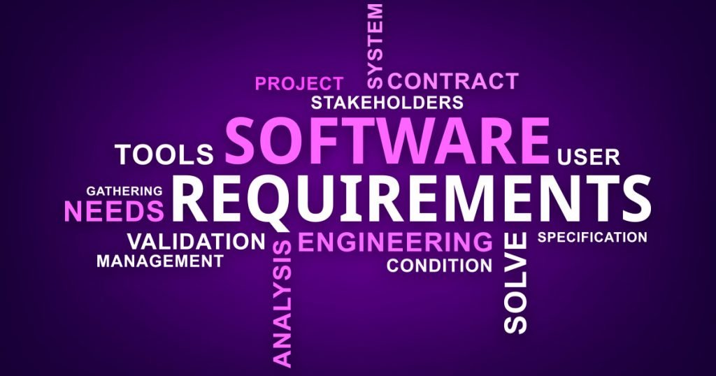 great software requirements word cloud
