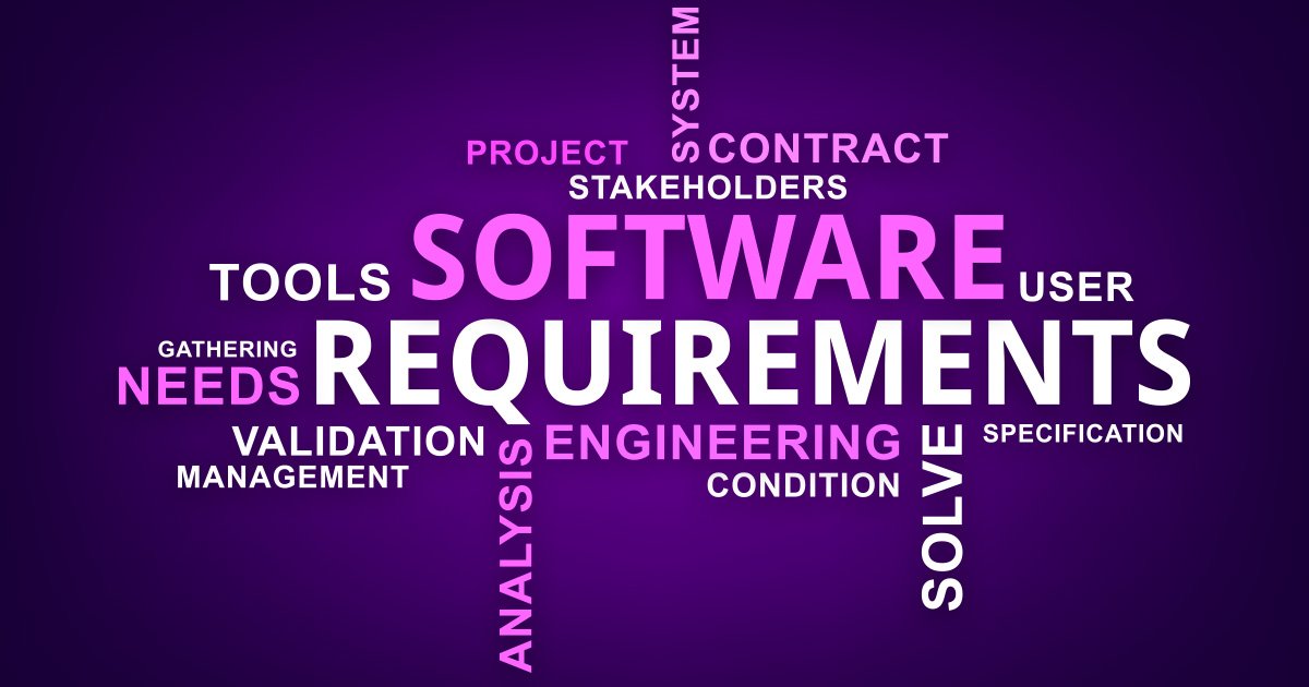 great software requirements word cloud