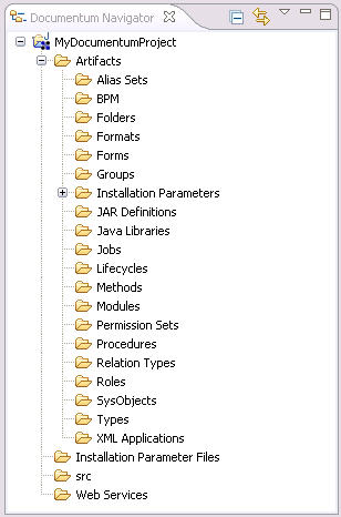 documentum composer navigator